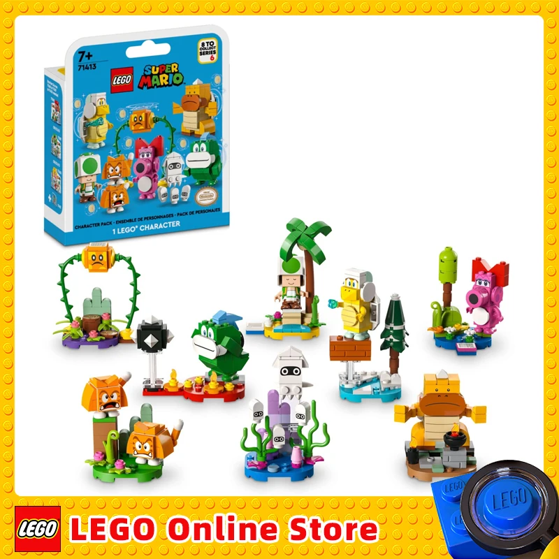 Lego Super Mario Character Packs Series 6 71413 Mystery Toy For Kids Gift Combina Con Starter Course Playset (Figura Casuale 1)