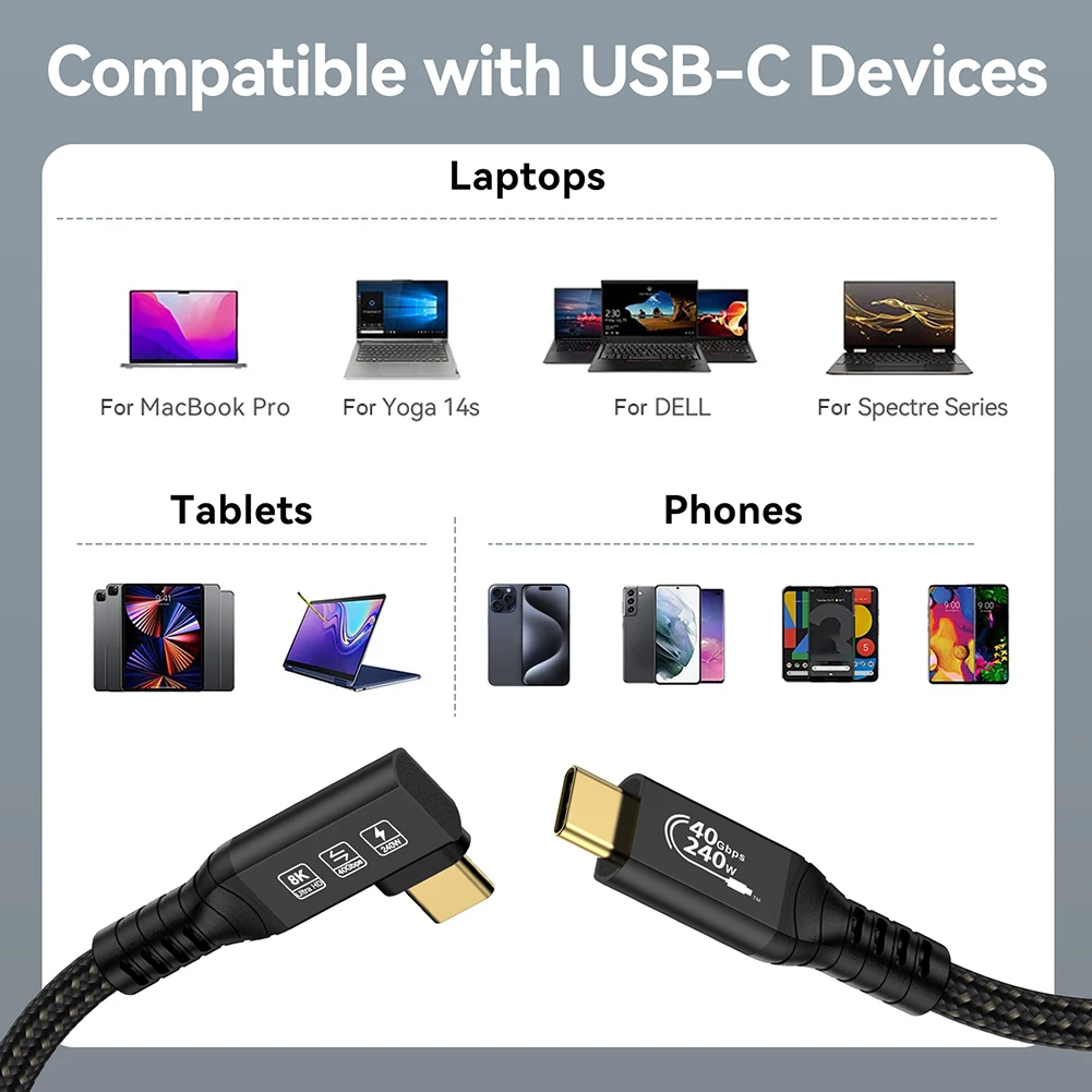 ƺ   Ｚ S21  Ʈ 4/3 ̺ ȣȯ  USB C ڵ, PD 240W, 8K, 6K, 60Hz, USB4.0 Gen3