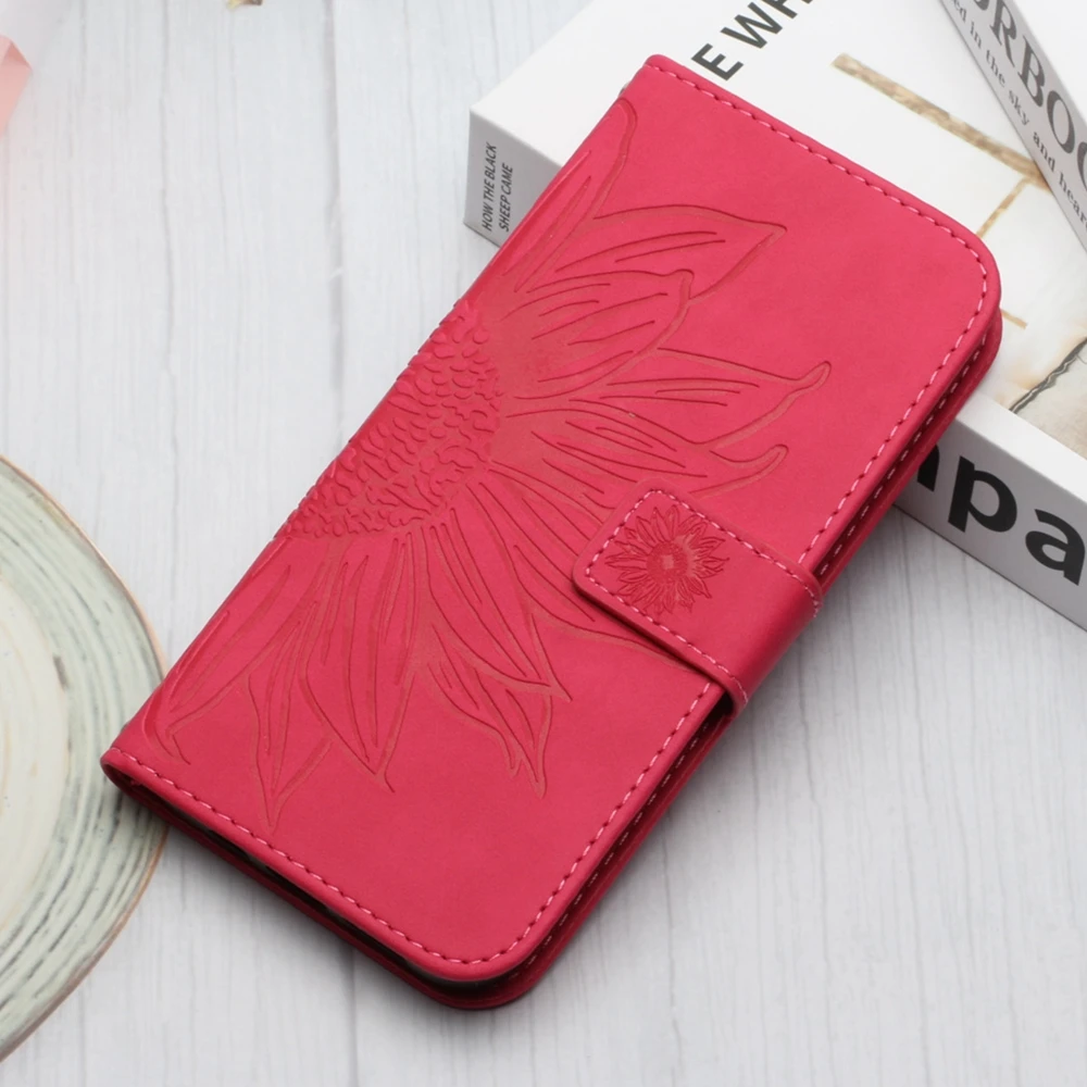 thumbnail image 1 of Funda para iPhone 14, funda tipo billetera con tapa para iPhone 16, 15, 14, 13, 12, 11 Pro Max, X, 6, 7, 8 Plus, funda trasera de cuero con diseño de girasol para mujer, 1 of 5