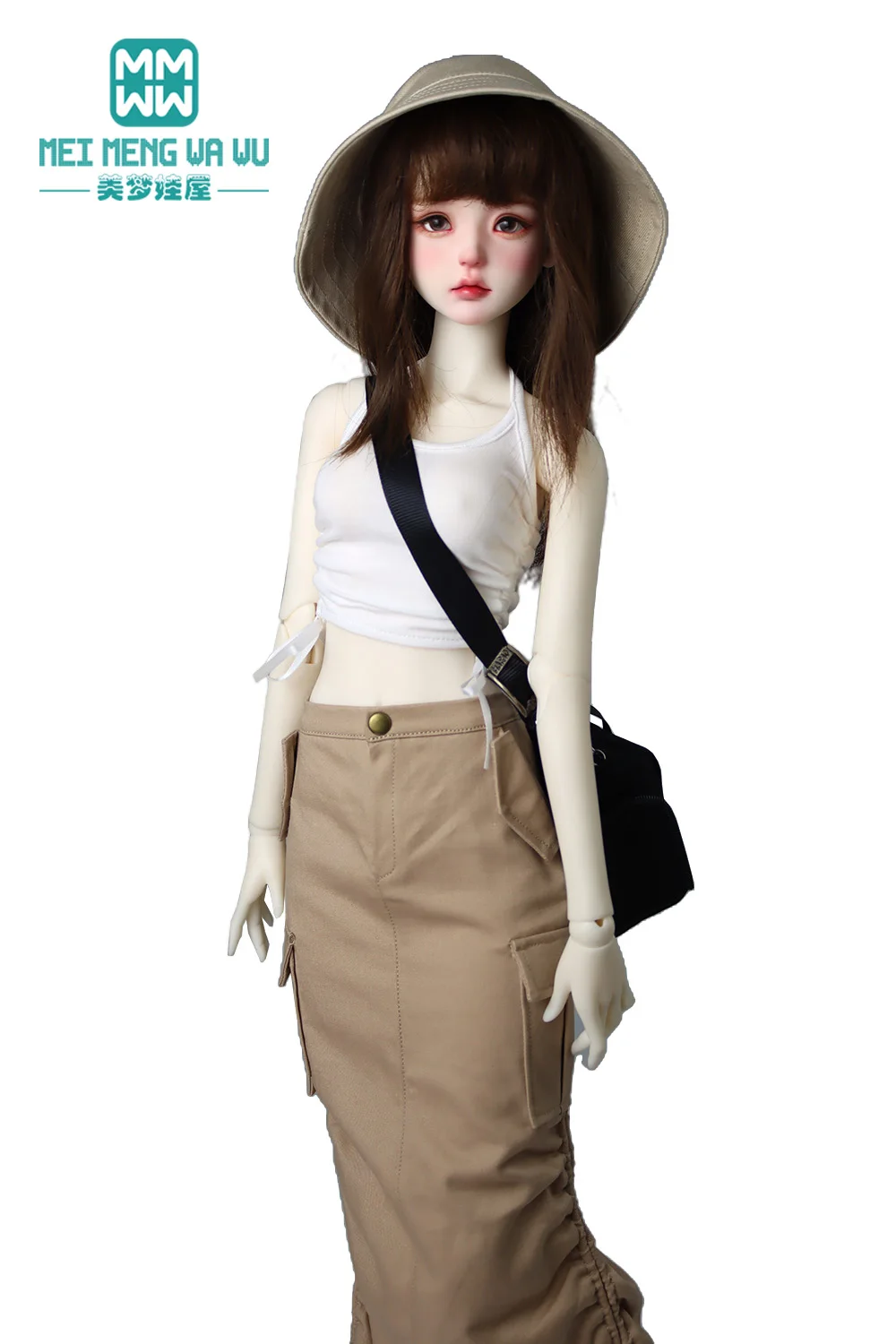 1/4 1/3 BJD Clothes DD SD MSD Dolls Fashion Flared denim maxi