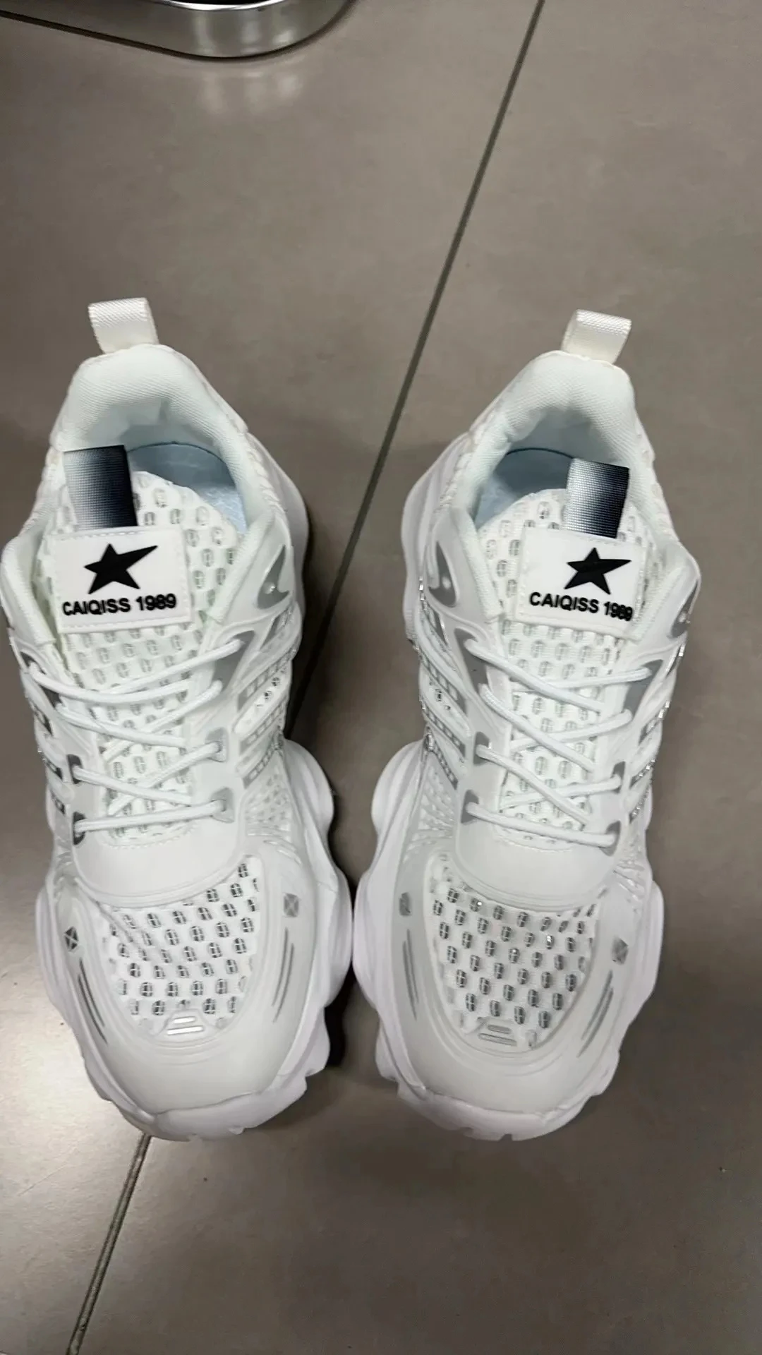 Men's New 2024 Summer Breathable Platform Height Increasing Leisure Mesh Versatile Fashion Sports Fashion Dad Shoes