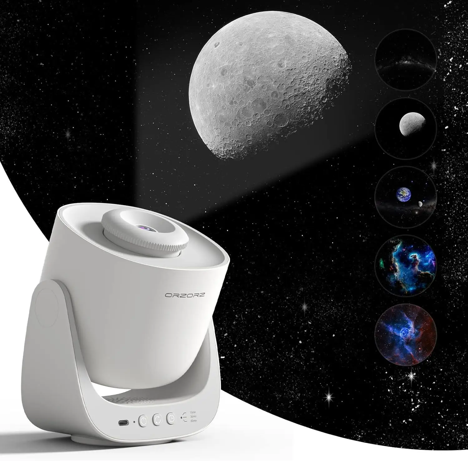 

AMOBOX Bluetooth Star Projector,Star Projector for Night Sky,Planetarium Projector Light/Lamp for Kid,Home, Bedroom,Real Feeling