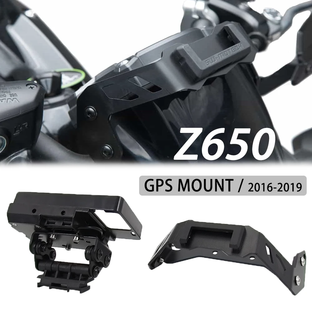 

Black Navigation Bracket GPS MOUNT FOR KAWASAKI Z650 Z 650 z650 Motorcycle Mobile Phone Holder Mount 2016 2017 2018 2019