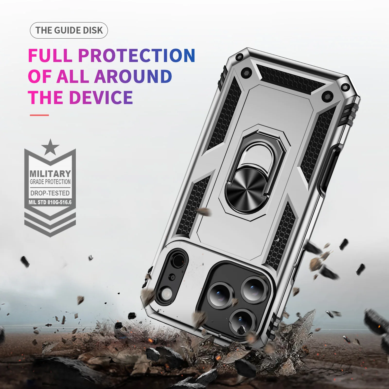 iPhone Armor Case with Magnetic Ring Holder 6