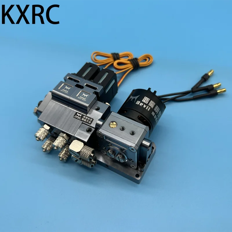 

Metal Hydraulic Valve Integrated System Oil Pump Station for 1/14 Tamiya RC Truck Trailer Scania Actros Volvo MAN Car DIY Part