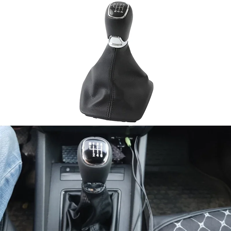

Ручка переключения передач для Skoda Octavia MK2 2004-2011 2012, экокожа и пластик, 5/6 скоростей