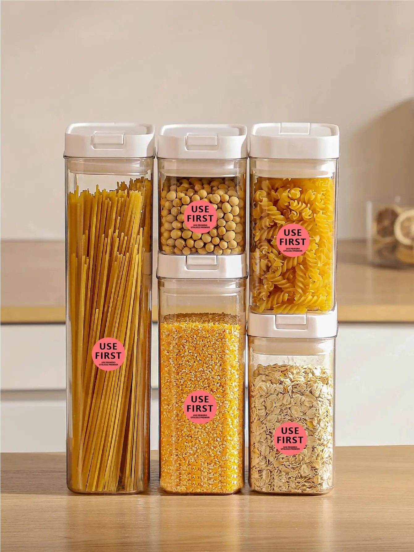 영구 접착 원형 종이 라벨, 식품 서비스 1.5 인치 재고 관리 라벨, 레스토랑 스티커 사용, 500 개