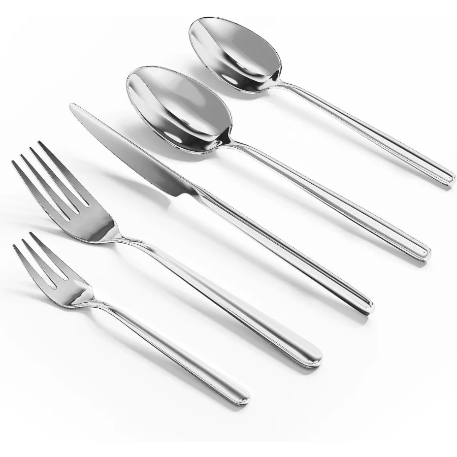 20 Piece Silverware Set Forged Stainless Steel Cutlery