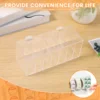 7Slot Storage Box Week Label Dispenser Acrylic Wallmount Transparent Box Versatile Sticker Roll Dispenser for Home School Office 3