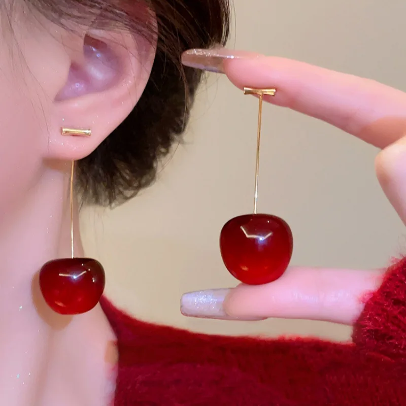 Boucles d'oreille Cerises - Tutoriel de Anna Pika