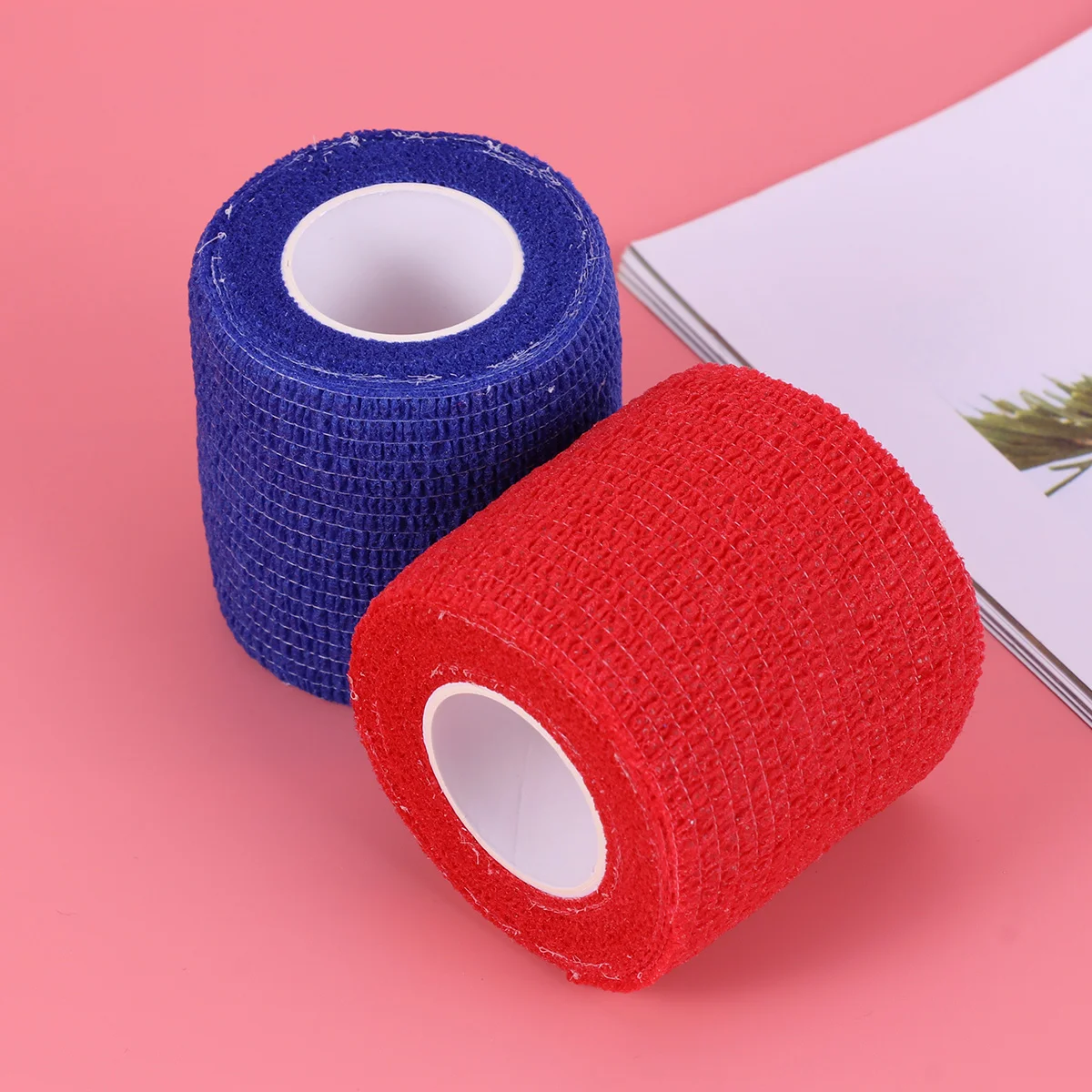 6pcs 5x450cm Cohesive Bandages Self Adherent Wrap Tape Stretch Athletic