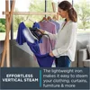 Compact 1500 Watts Iron, Fabric Steamer, Garment Steamer Black and Blue, VR8324. 5