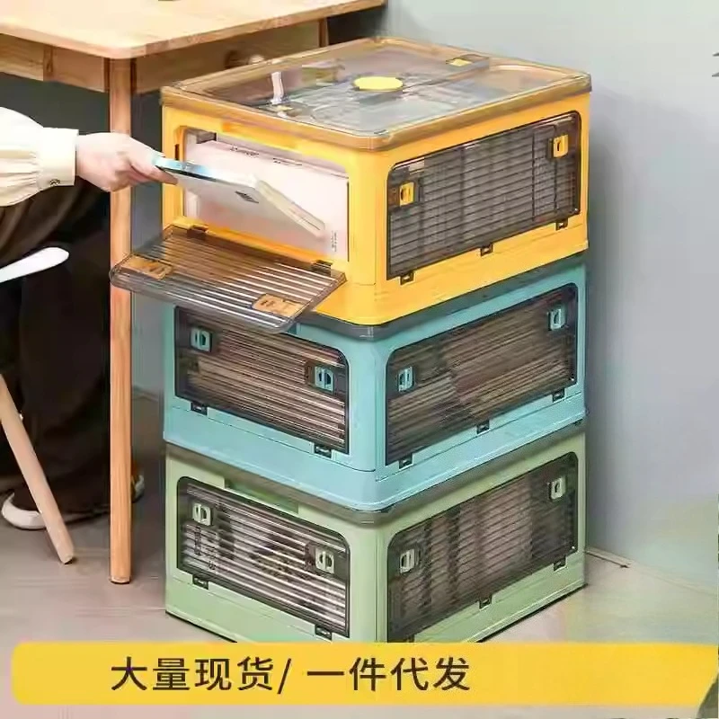 접이식 적층형 수납함, 5도어 캐비닛 및 바퀴 포함, 옷장 및 물품용 다용도 가정용 정리함