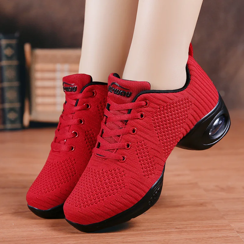 

Fashion Woman Dance Shoes Soft Outsole Women's Breath Jazz Hip Hop Shoes Sports Sneakers Ladies Girl's Modern Jazz Dancing Shoes