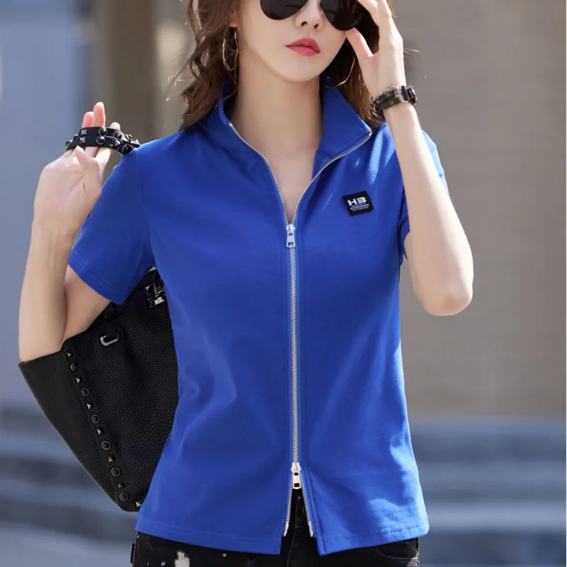 Maglietta Donna A Coste: Basic Slim Fit A Maniche Corte Con Girocollo - Casual Estivo - 6