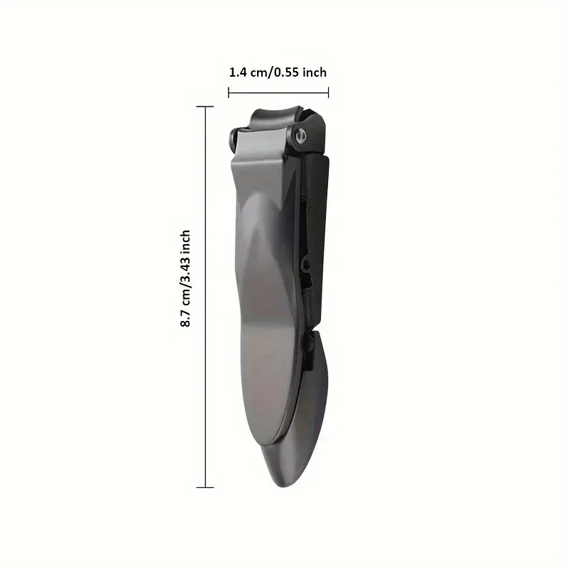 Nail Clippers 1-piece Nail Clippers Men Catcher -Sharp Heavy Duty Self-Collecting Nail Cutters Ergonomic Lever Keep Fingernails