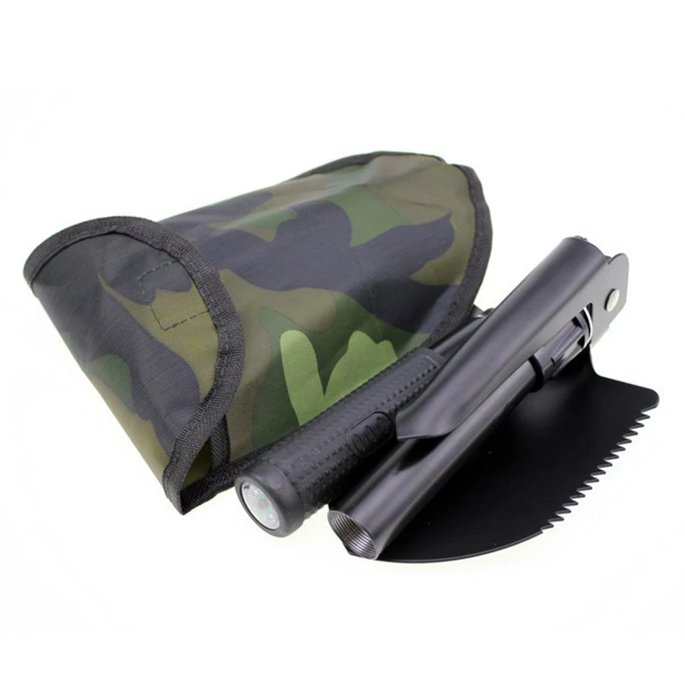 Foldable Portable Camping Shovel Outdoor Survival Engineer Shovel Multifunction Military Tactical Shovel Garden Hoe Digging Tool 4