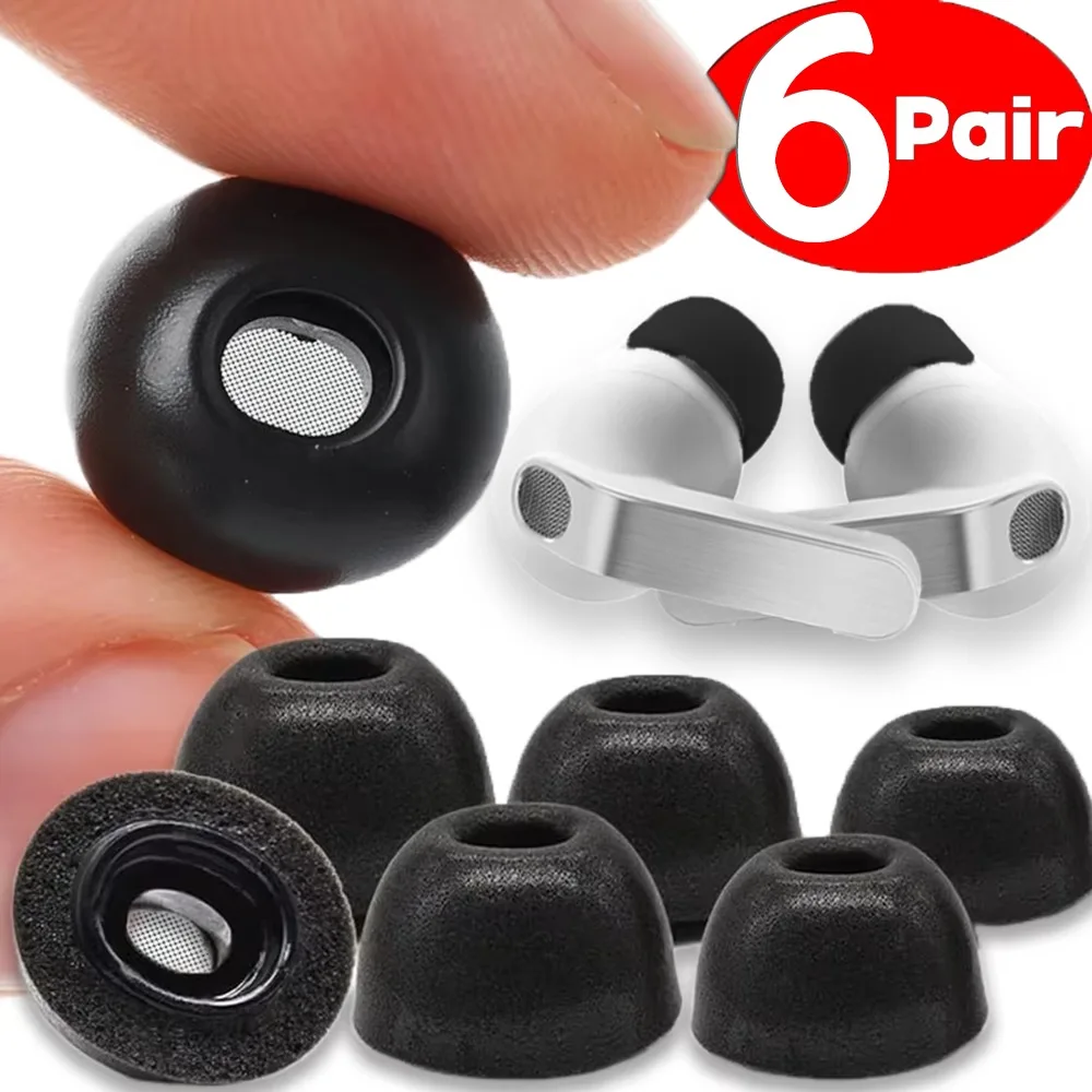 Premium Memory Foam Ear Tips for Noise Cancelling Earbuds - Multi-Pack