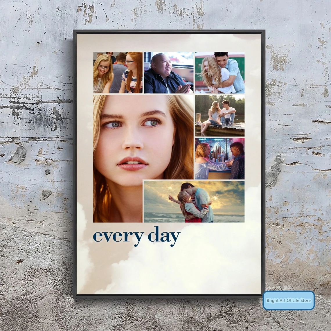 

Every Day (2018) Movie Poster Cover Photo Canvas Print Wall Art Home Decor (Unframed)