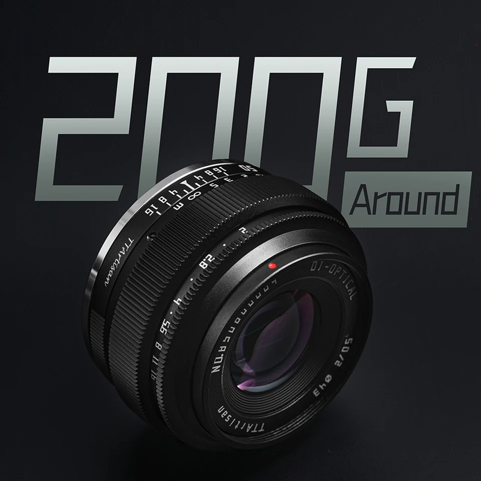 Camera Lens TTArtisan 50mm F2 MF For Sony A7RIII Fuji Canon RP Nikon Z5 Sigma FP Olympus EPL9