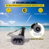 VEVOR Beach Carts for Sand with 13" TPU Balloon Wheels 165 LBS Loading Folding Sand Cart Aviation Aluminum Cart for Picnic 4