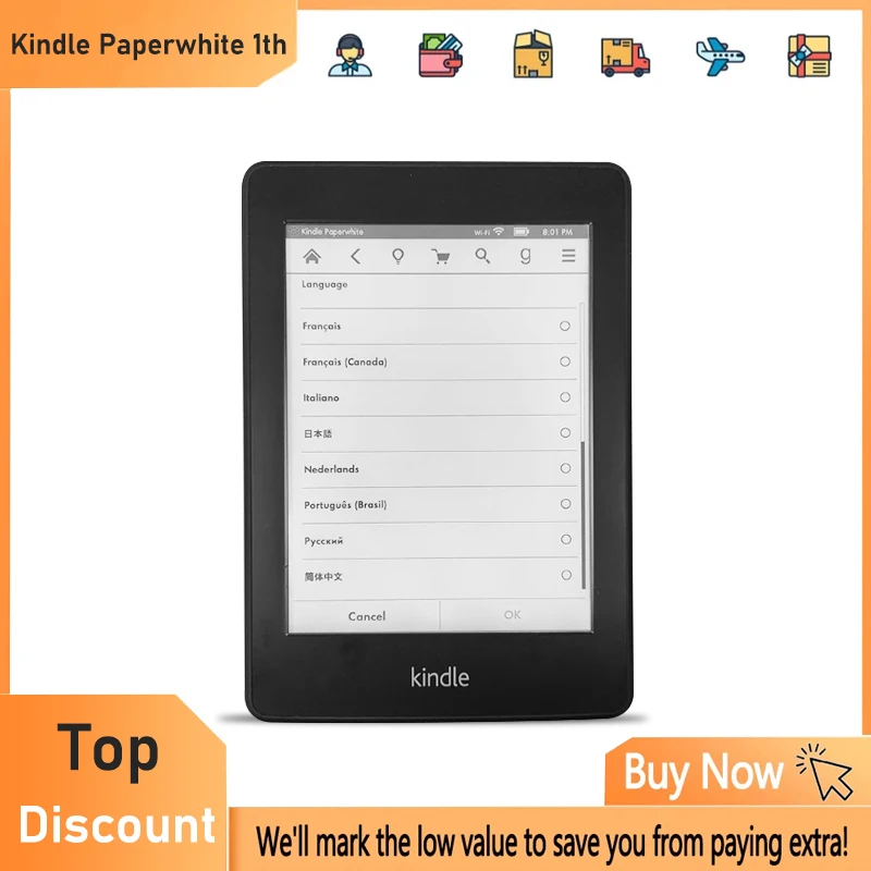 Kindle 10th Gen | 6インチ 電子書籍リーダー 本体 Kindle 6インチディスプレイ電子書籍リーダー 16GBストレージ