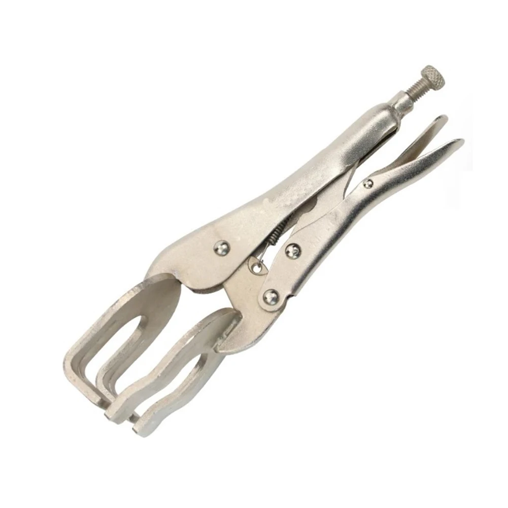 

U Type Welding Pliers 225mm Silver Multi-Function Pipe Butt Forceps Fixing Clamp Tool Locking Wood Work Locking Plier