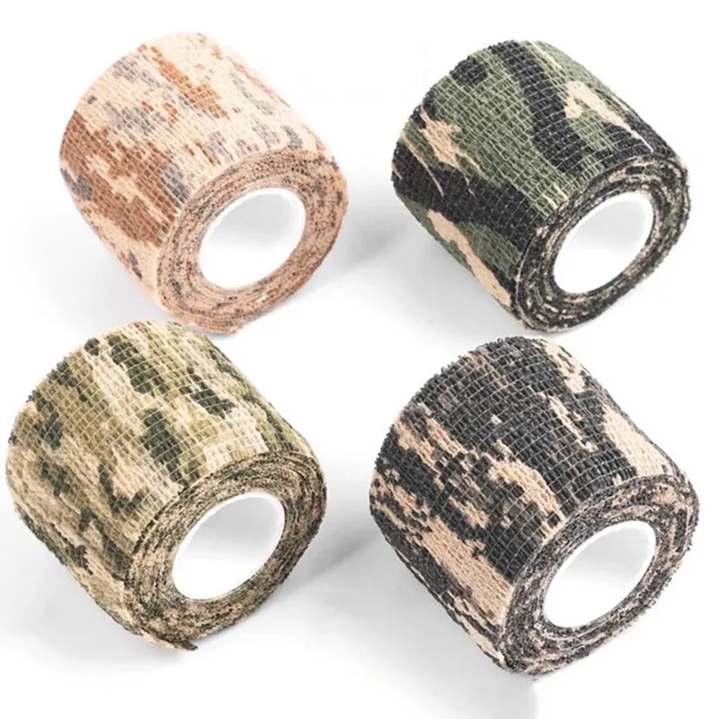 Camouflage Tape Camouflage Tape Wrap Military Army Hunting Self-Adhesive Protective Bandage For Outdoor Camping 5CM X 4.5M