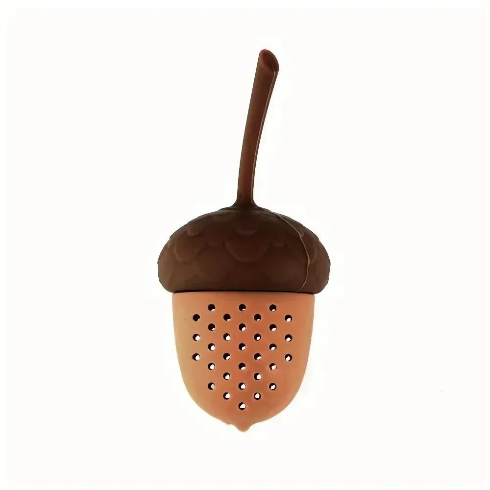 1PC Tea Bag Strainer Acorn Shape Gadgets Kitchen Accessories Tea Infuser Silicone Infuser