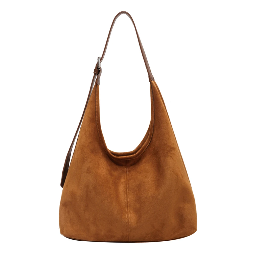 Suede Women Shoulder Bag Large Capacity Tote