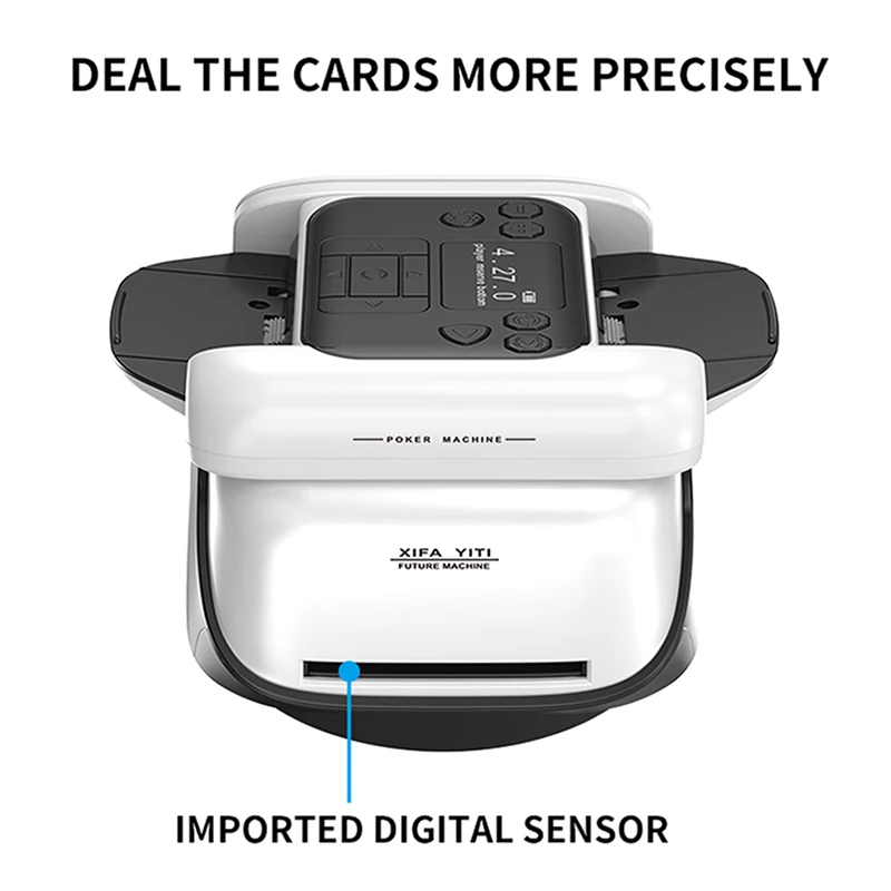 360 度回転自動カードシャッフルディーラーマシン 2 で 1 トランプ