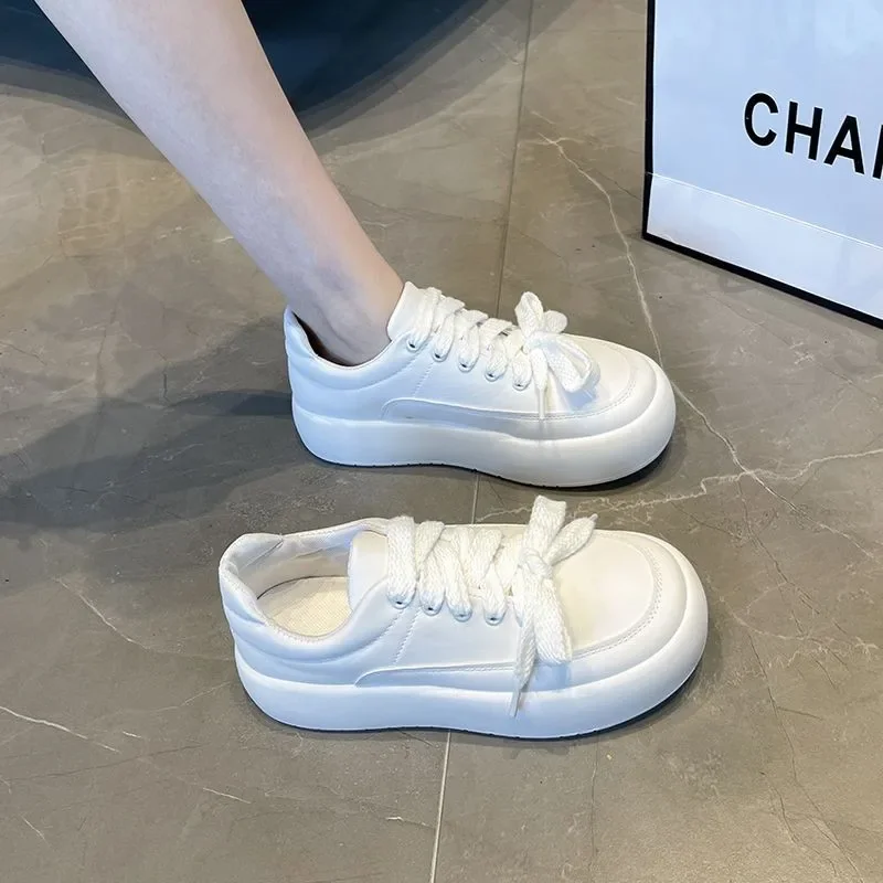 2023 New Style Spring Autumn New Thick-soled Students Casual  Sports Trend Sneakers Tennis Flat Platform Zapatillas De Deporte