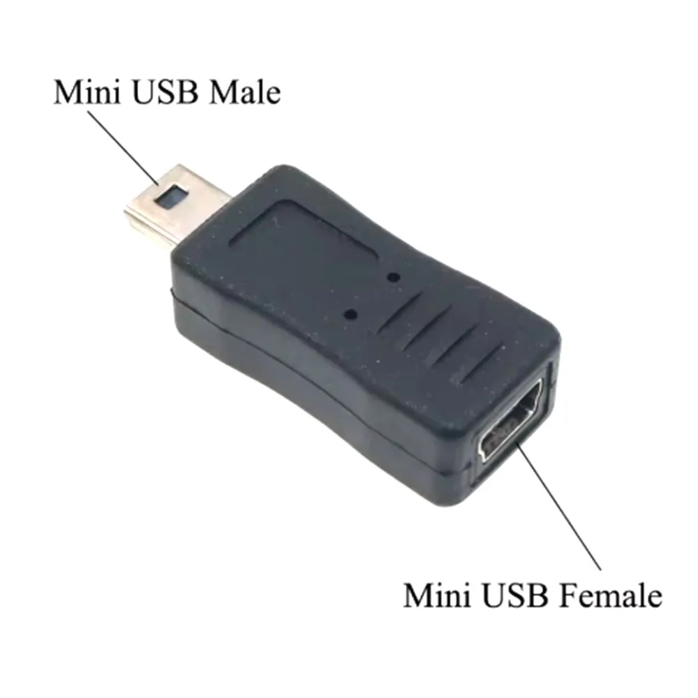 Compact 90° Angle Mini USB to Micro USB Adapter Plug