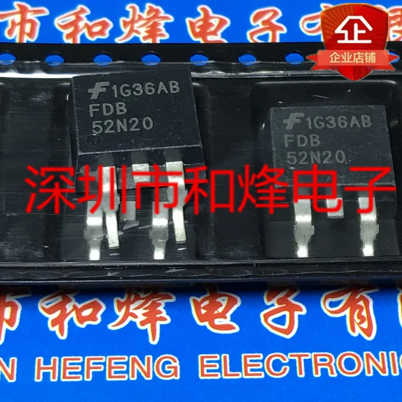 

30 шт. Оригинальный Новый FDB52N20 TO-263 52A 200V