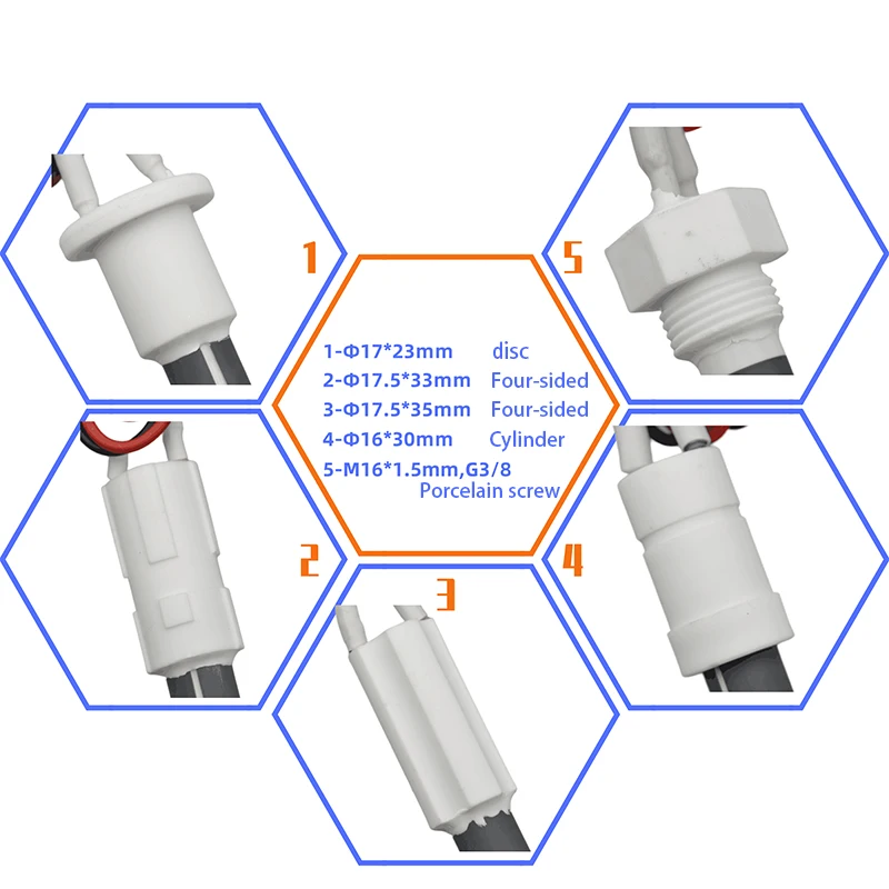 220V 350W 펠렛 스토브 점화기 블랙 세라믹 점화기 세라믹 가열 Tubespark 플러그 펠렛 스토브 10.5*6*100mm 11.5*6.5*110mm