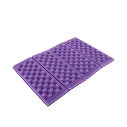 Honeycomb Massage Mat - Foldable XPE Cushion - 38x27x1cm (Purple)