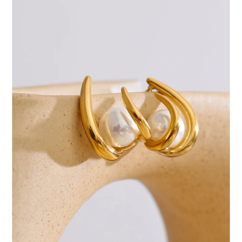 Yhpup Earrings Simulated Pearls