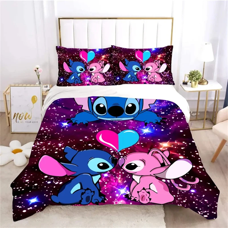 Description Picture 5 of itemStitch Duvet Cover 2pcs/3pcs Multi-size Quilt Cover Pillowcase Needlework Set Bedding Children's Gift Single Double Bed  Size