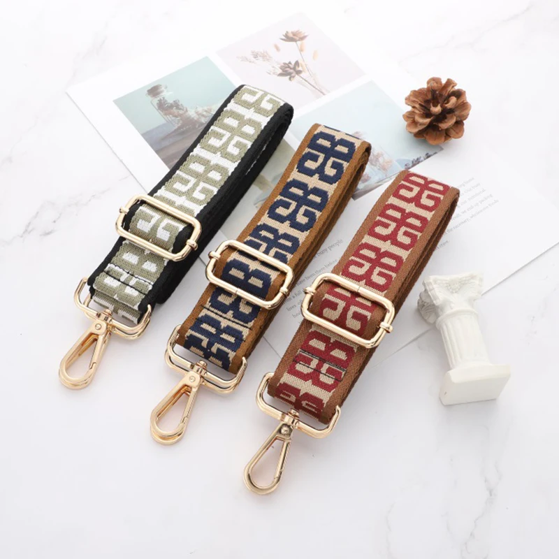

Women Bag Straps Diy Handbag Wide Belt Shoulder Crossbody Bags Straps Replacement Adjustable Strap Bag Part Accessory Belt For