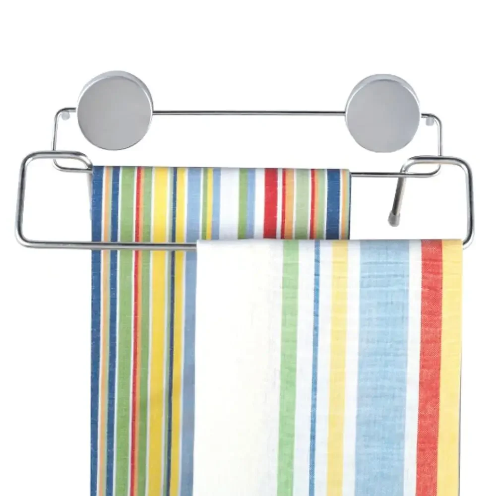 Stainless Steel Magnetic Towel Bar 12" with Super-Strong Magnets Kitchen and Laundry Use Easy Placement on Steel Surface Inner