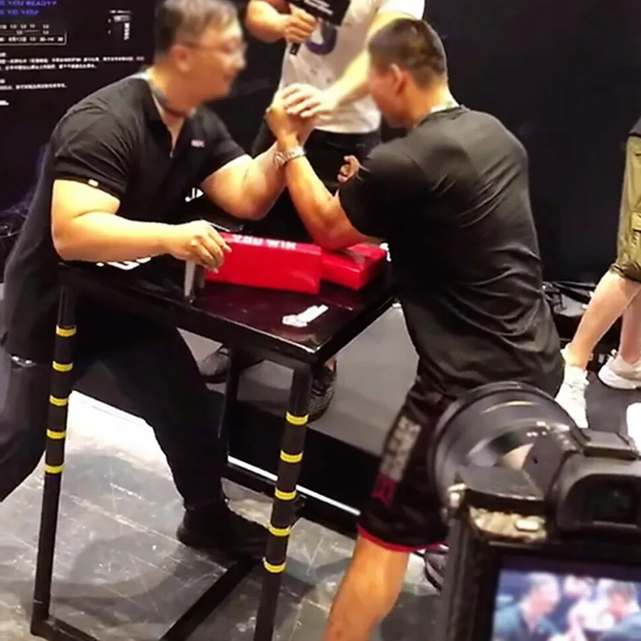 Arm Wrestling Table, Professional Armwrestling Tournaments Battle Table Fitness Equipment for Family Office Gym Club,Black