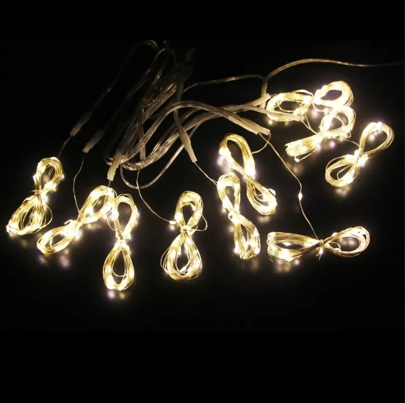 thumbnail image 1 of Guirnalda de luces LED con batería USB para decoración del hogar, fiestas, bodas y camping, 1 of 5