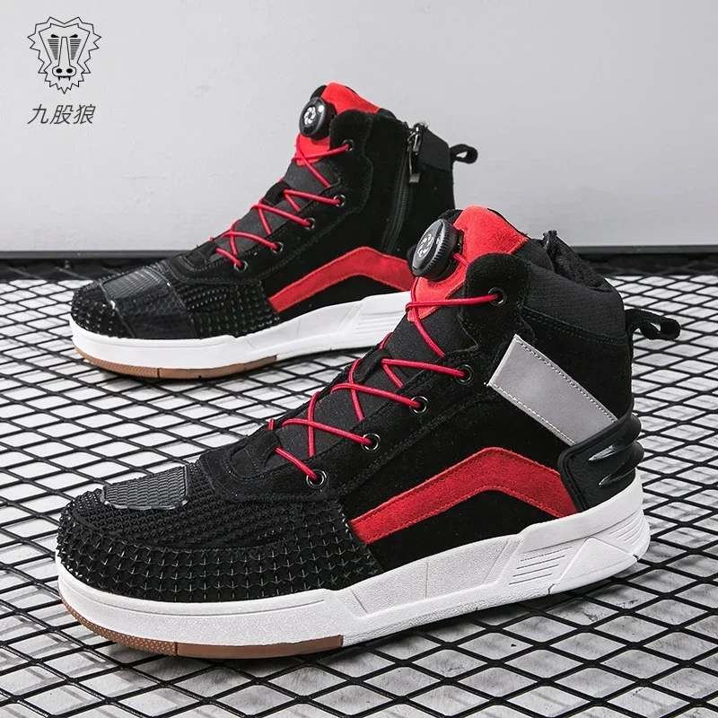 Botas Motocross Consolidate Stability Motorbike Boots motorcycle boots Comfortable Motorcycle Shoes motorcycle shoes for Men Women Cycling Shoes Wear Resistant