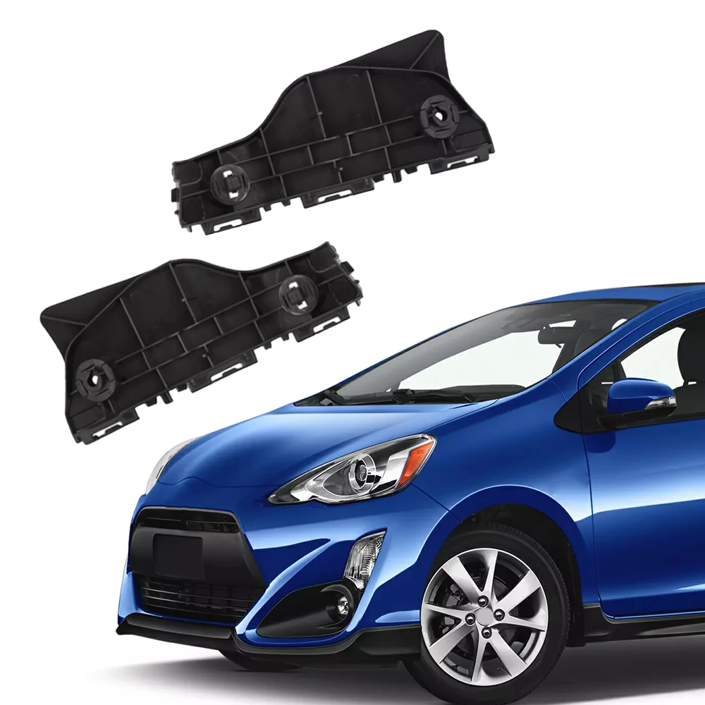 1 Pair Left Right Front Bumper Bracket Beam Support For Toyota Prius C 2012 2013 2014 2015 52536-52110 52535-52150