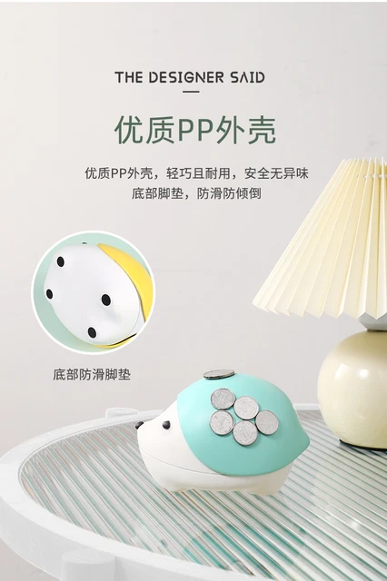 Porta Graffette Magnetico A Forma Di Riccio - Per Scrivania, Anti-Polvere, Design Carino - Foto 6