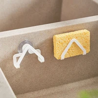 Organisateur de cuisine à ventouse pour évier, support de rangement pour éponge, porte-savon d'évier, égouttoir, accessoires de salle de bain 1