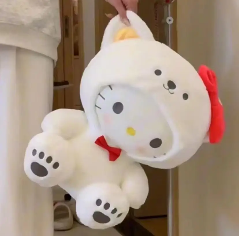 

Sanrio Hello Kitty Cinnamoroll Plush Doll Toy Cute Cartoon Pochacco Mymelody Kuromi Children Anime Figure Toy Bedroom Decoration
