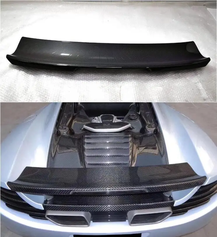 

Real Dry Carbon Fiber Car Rear Wing Trunk Lip Spoiler For Mclaren MP4-12C 625C 650S 2011 2012 2013 2014 2015 2016 2017