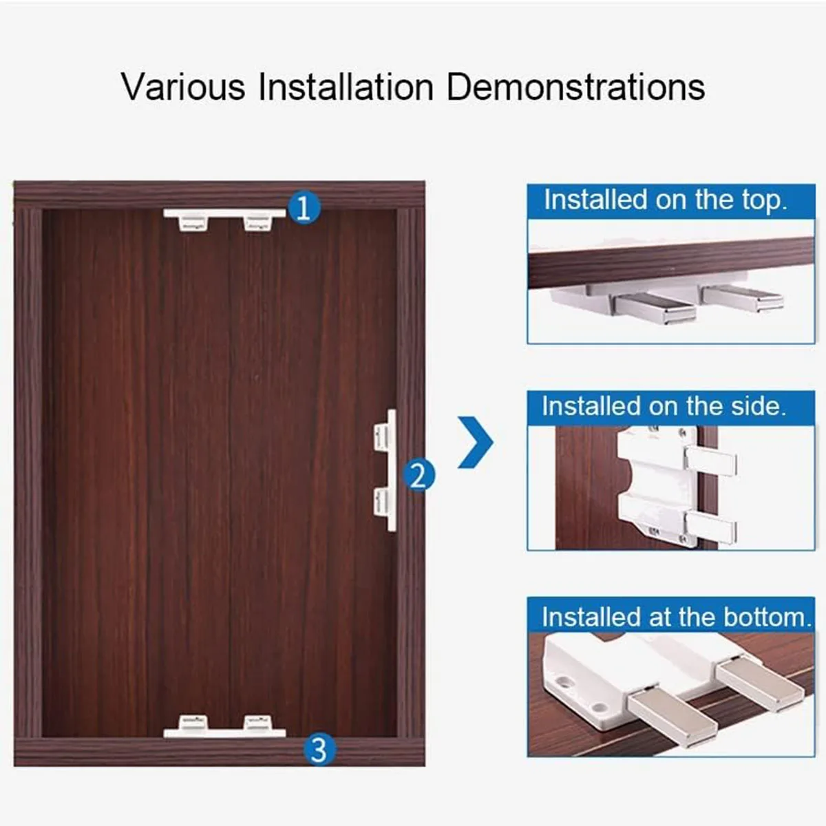 Magnetic Push to Open Latches Heavy Duty Cabinet Catches for Hidden Door Handle Door Catch Lock Hardware Pressure Release Latch magnetic cabinet catches,door catches,magnetic cabinet latches,cabinet door latch