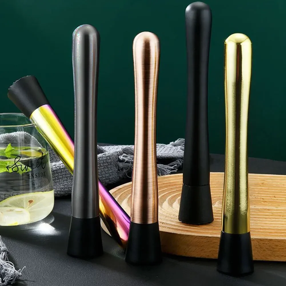 Cocktail Shaker Steel Wine Mixing Stick Muddler Cocktail Stirrer Shaker Ice Crusher Barware Tool Wine Accessories Home Bars